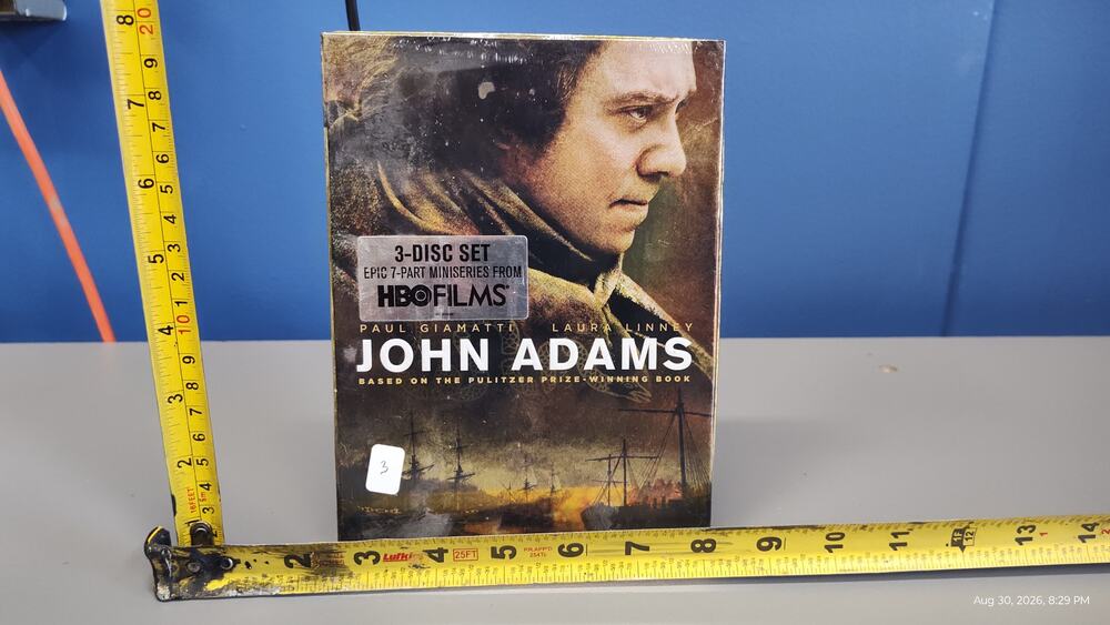 John Adams HBO 3-Disc DVD Complete Miniseries New Sealed